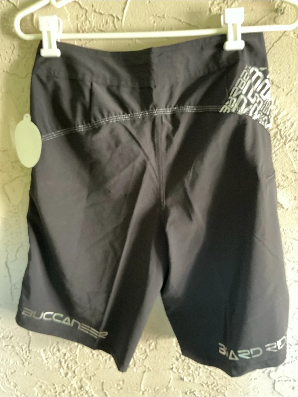 Buccaneer Board Riders Men’s Board Shorts Black/Silver Sz 30” NEW